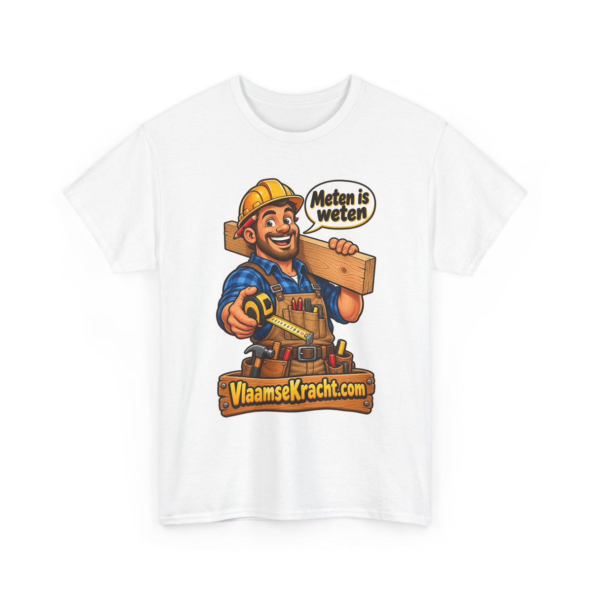 METEN IS WETEN Unisex T-shirt | Vlaams Vakmanschap | VlaamseKracht®