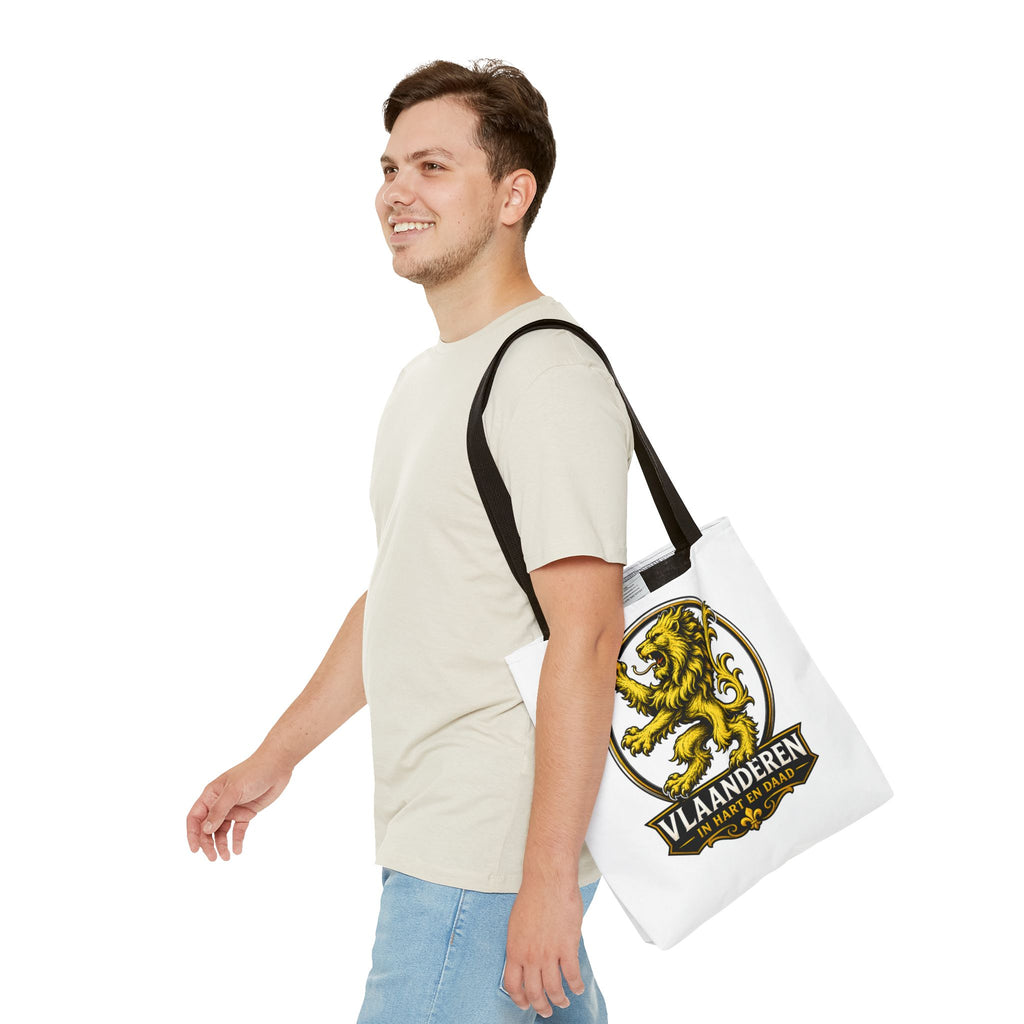 Premium Vlaamse Leeuw Tote Bag (AOP) | VlaamseKracht®