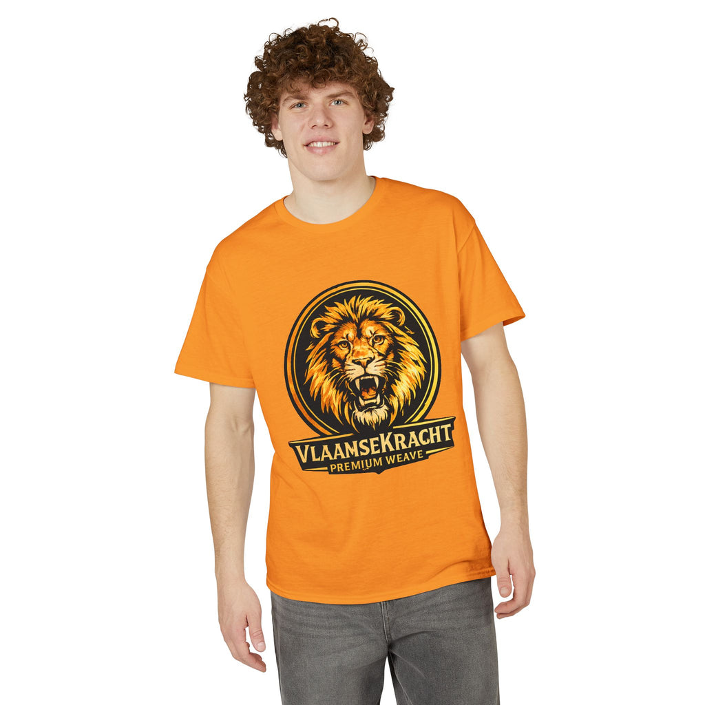 VlaamseKracht Roaring Lion Graphic T-Shirt — Premium Belgian Pride Tee