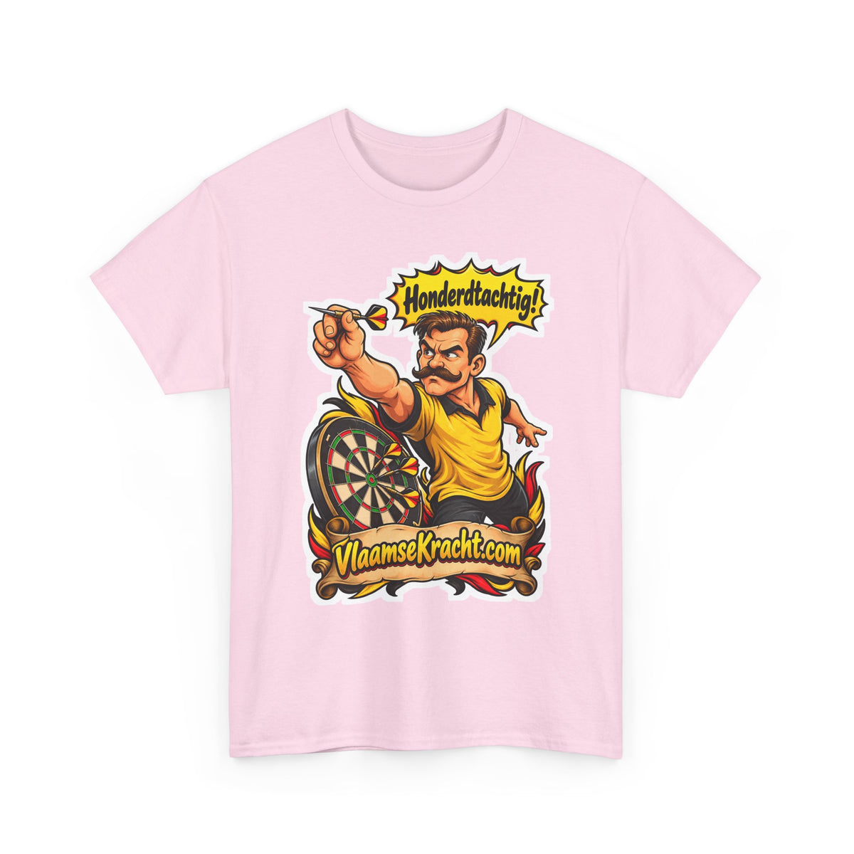 HONDERDTACHTIG! Unisex T-shirt | Darts | VlaamseKracht®