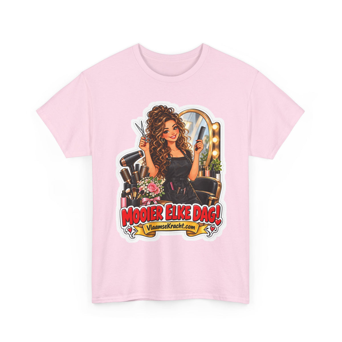 MOOIER ELKE DAG! Unisex T-shirt | De Kapster | VlaamseKracht®