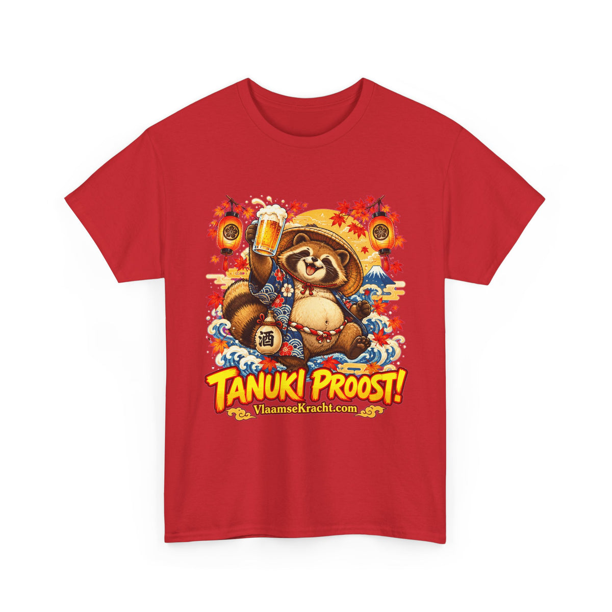 TANUKI PROOST! Unisex T-shirt | Japans | VlaamseKracht®
