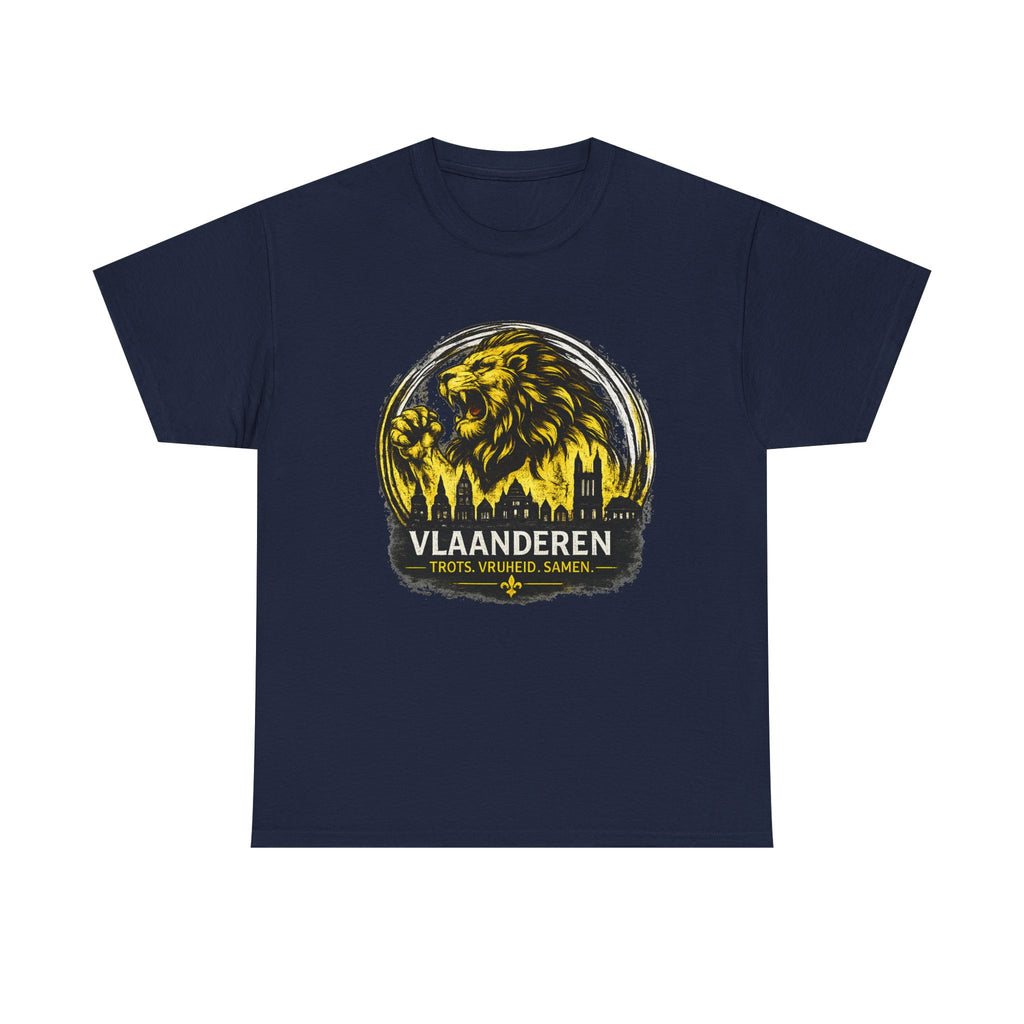 Premium Vlaamse Leeuw Vlaanderen T-Shirt – In Hart en Daad | VlaamseKracht®