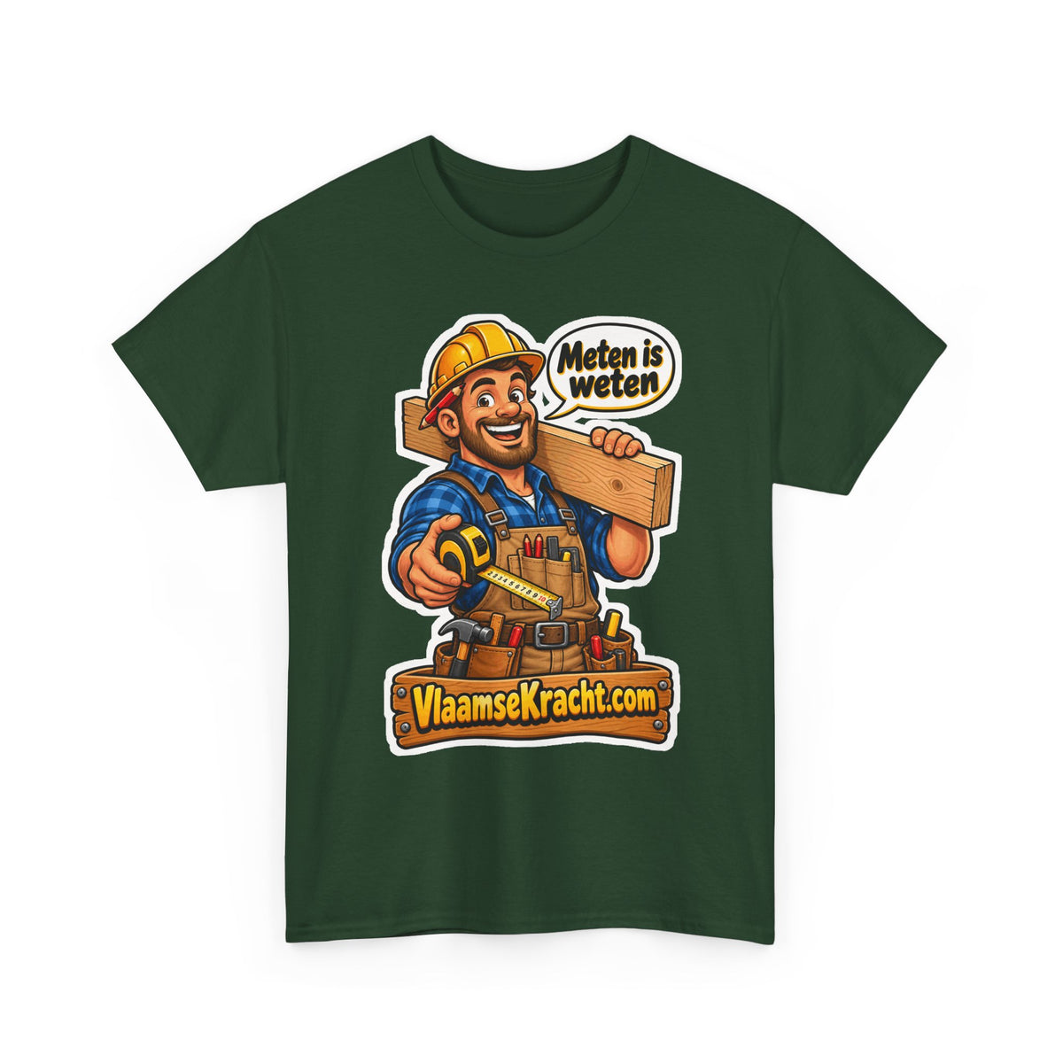 METEN IS WETEN Unisex T-shirt | Vlaams Vakmanschap | VlaamseKracht®