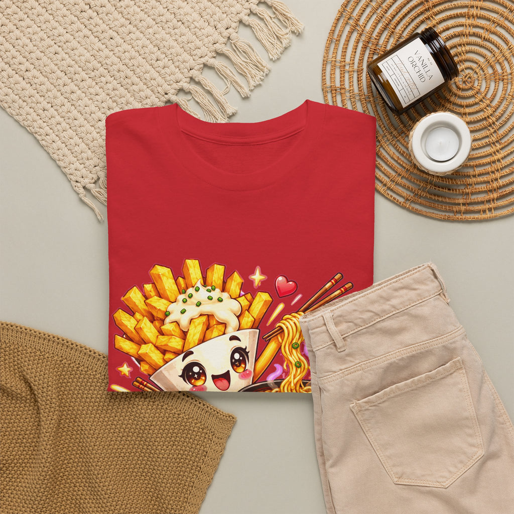 FRIET OP DE RAMEN! Unisex T-shirt | Kawaii | VlaamseKracht®