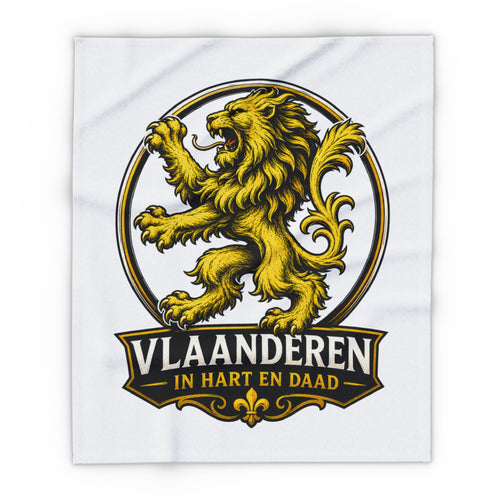 Premium Vlaamse Leeuw Arctic Fleece Blanket  | VlaamseKracht®