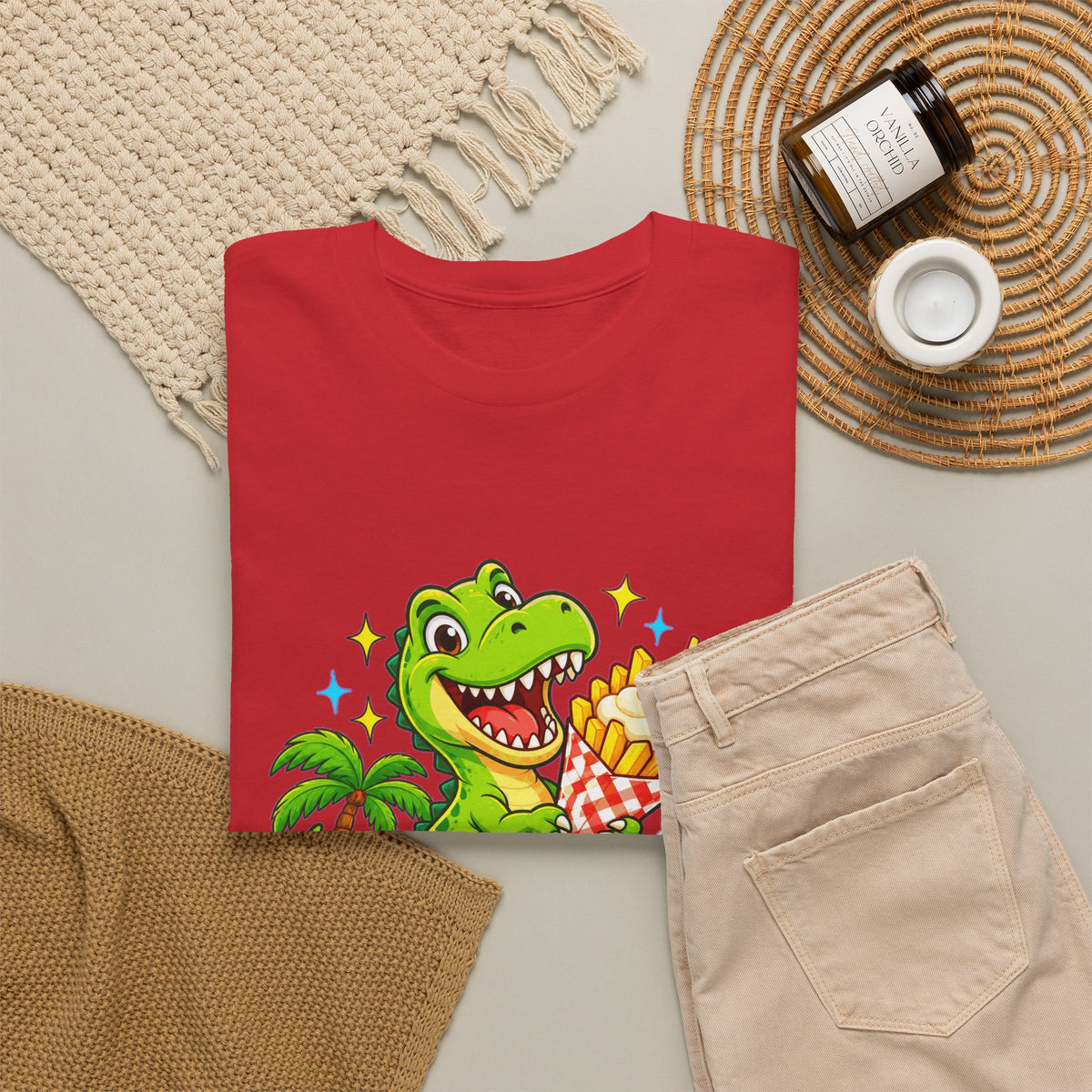 FRIETOSAURUS! Unisex T-shirt | Cartoon | VlaamseKracht®