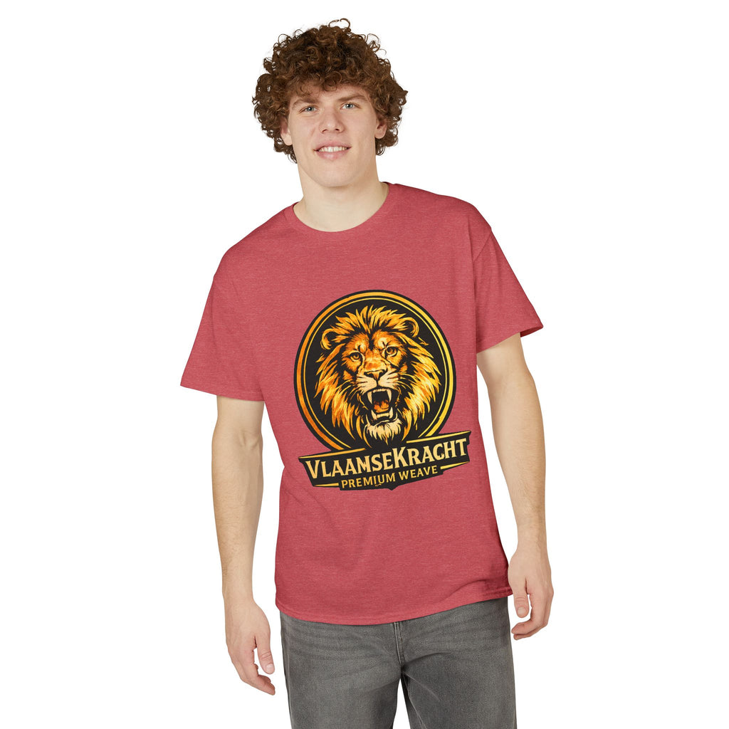 VlaamseKracht Roaring Lion Graphic T-Shirt — Premium Belgian Pride Tee
