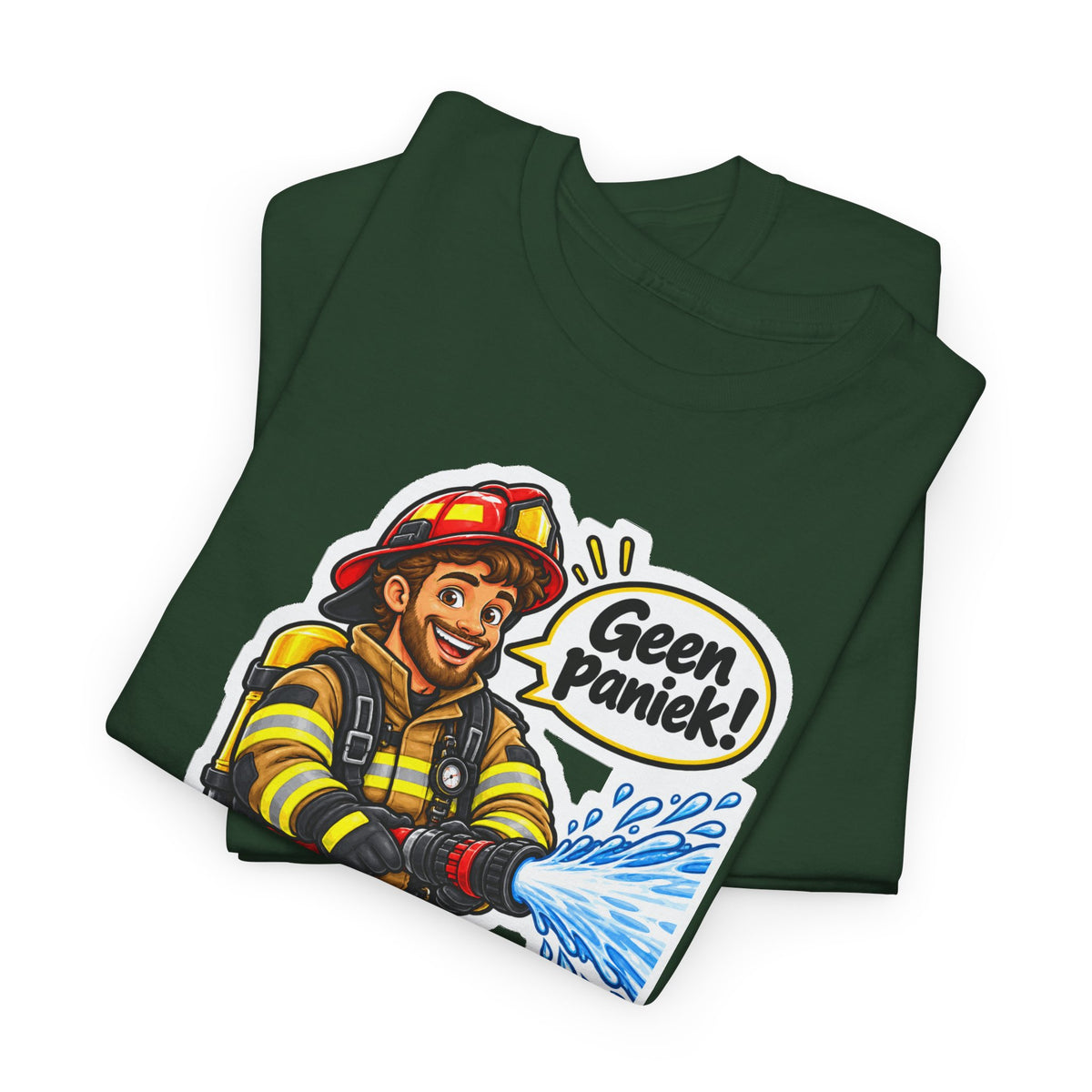 GEEN PANIEK! Unisex T-shirt | De Brandweerman | VlaamseKracht®