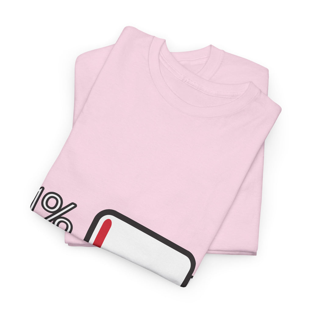 1% Maandag Unisex T-shirt | Vlaamse Humor | VlaamseKracht®