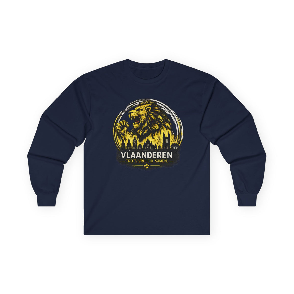 Vlaanderen Lion Crest Long Sleeve Tee
