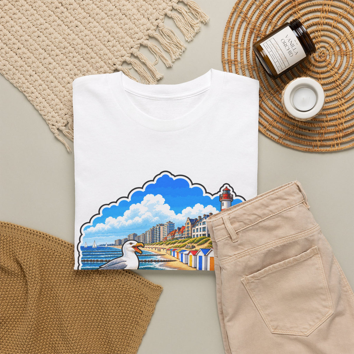 KNOKKE-HEIST Unisex T-shirt | Vlaamse Stad | VlaamseKracht®