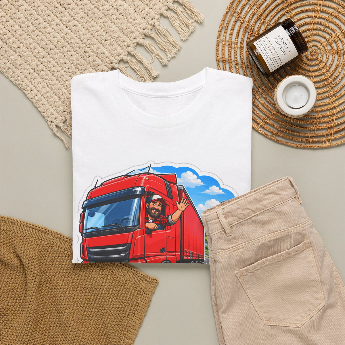 KILOMETERS KRACHT! Unisex T-shirt | De Trucker | VlaamseKracht®