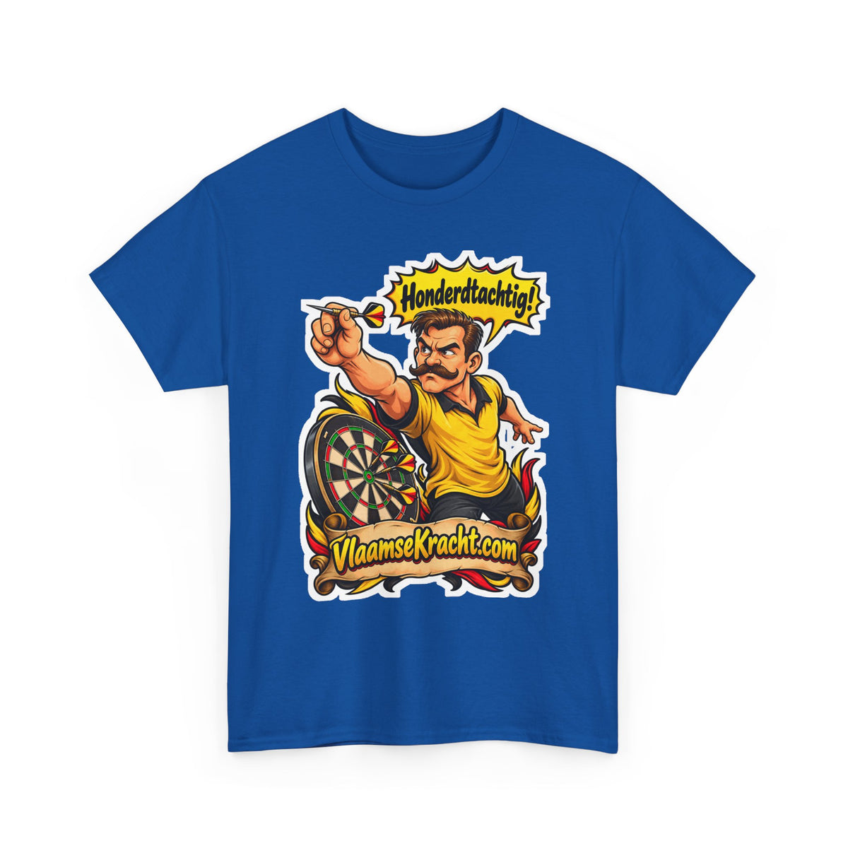 HONDERDTACHTIG! Unisex T-shirt | Darts | VlaamseKracht®