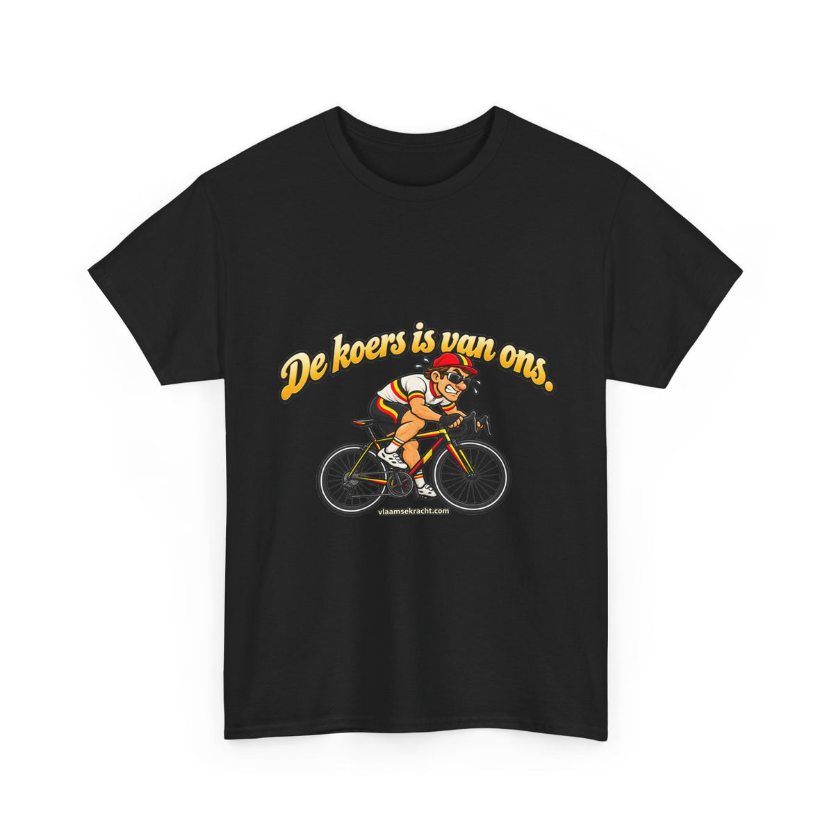 WIELRENNER Unisex T-shirt | De koers is van ons | VlaamseKracht®