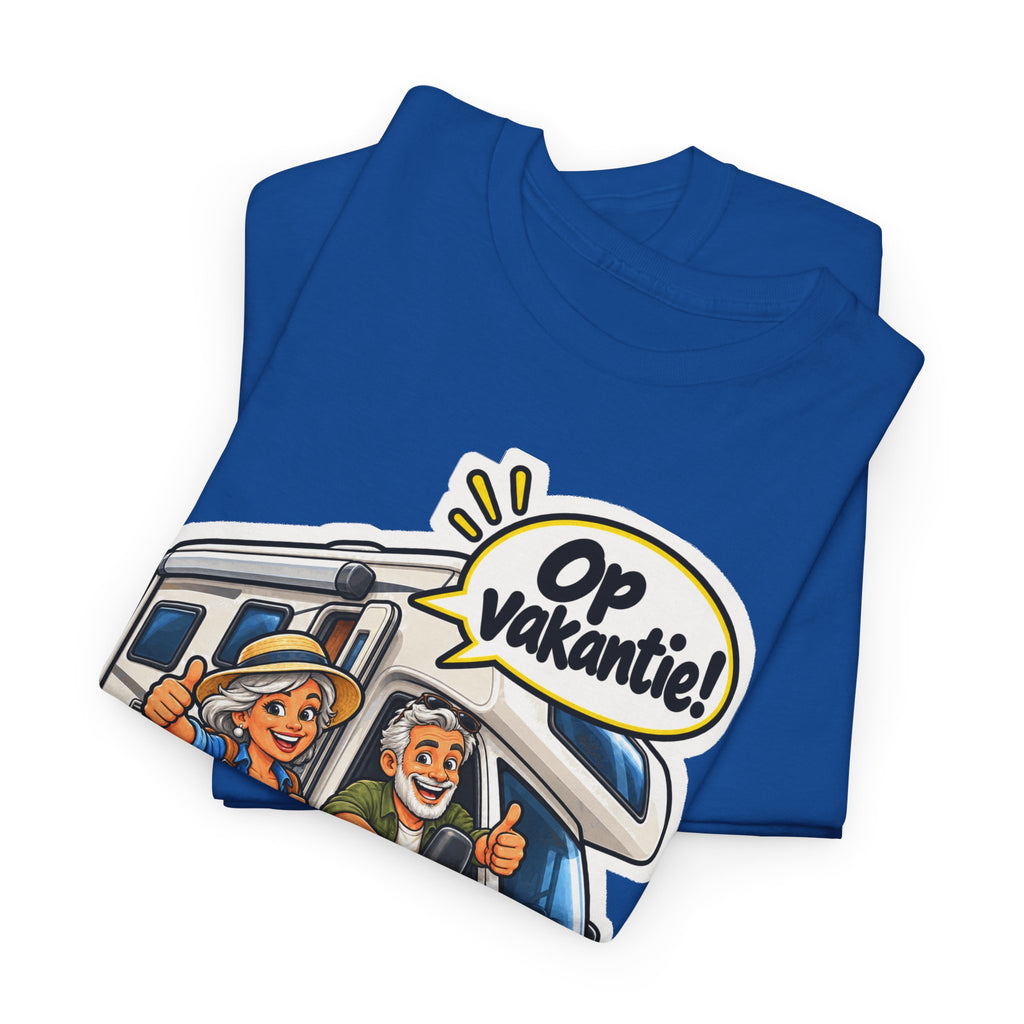 OP VAKANTIE! Unisex T-shirt | De Kampeerders | VlaamseKracht®