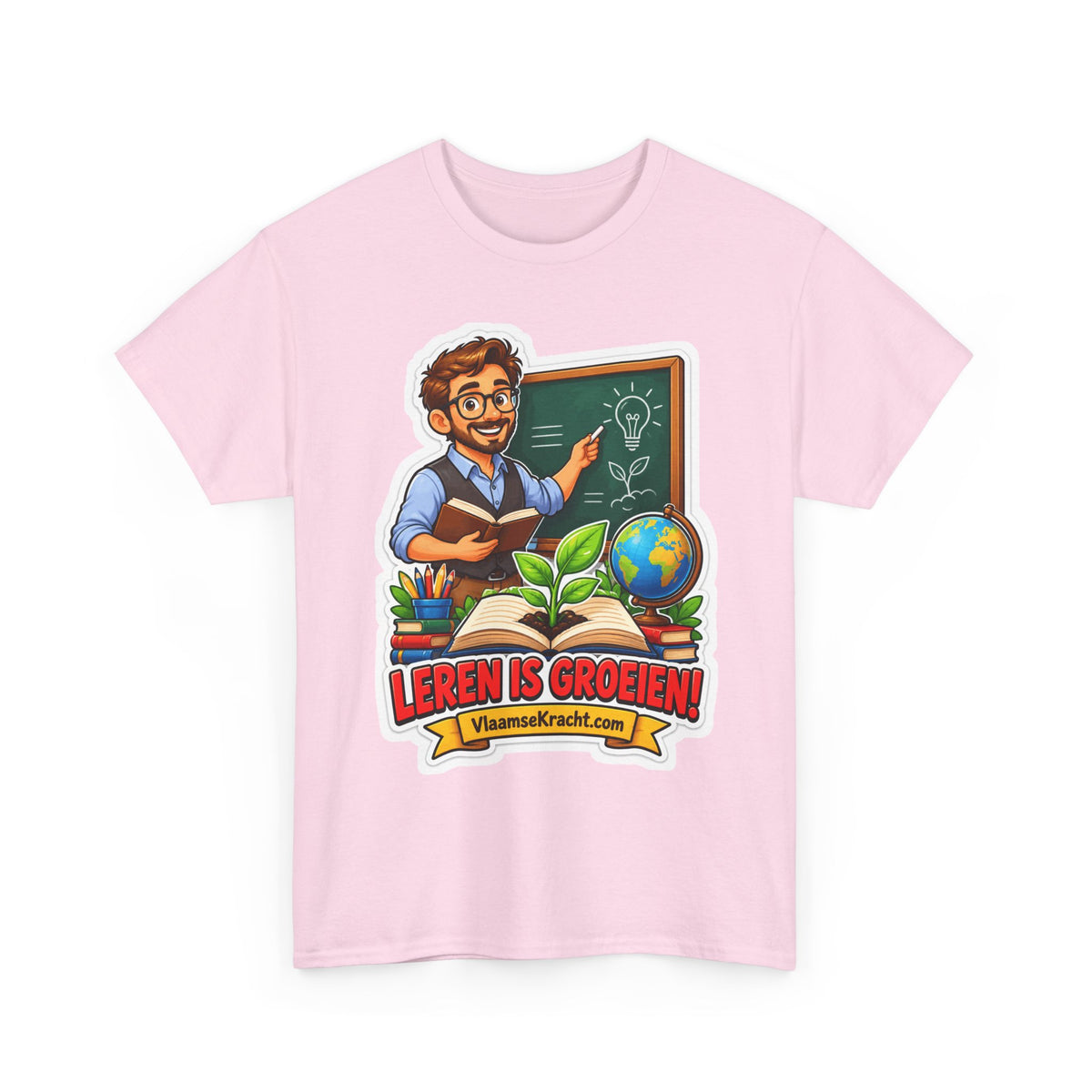 LEREN IS GROEIEN! Unisex T-shirt | De Leraar | VlaamseKracht®
