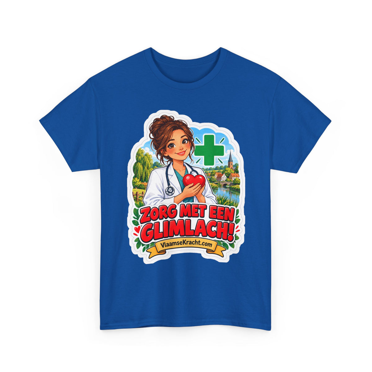ZORG MET EEN GLIMLACH! Unisex T-shirt | De Dokter | VlaamseKracht®