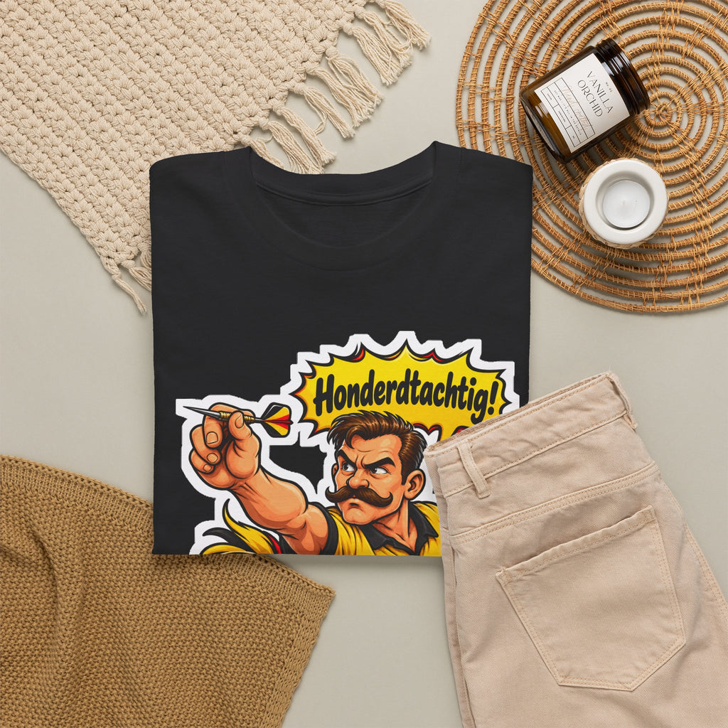 HONDERDTACHTIG! Unisex T-shirt | Darts | VlaamseKracht®