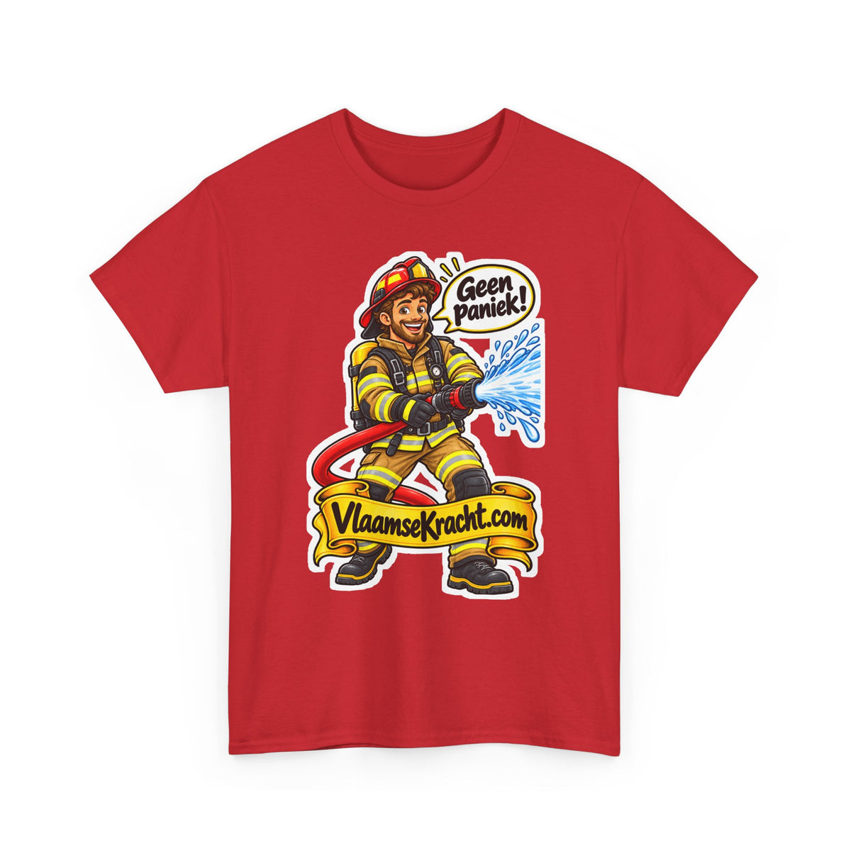 GEEN PANIEK! Unisex T-shirt | De Brandweerman | VlaamseKracht®