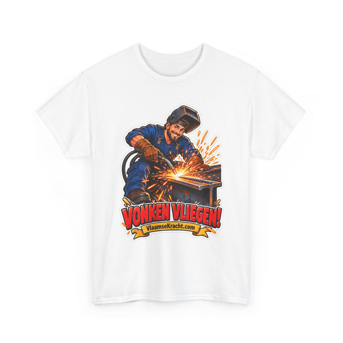 VONKEN VLIEGEN! Unisex T-shirt | De Lasser | VlaamseKracht®
