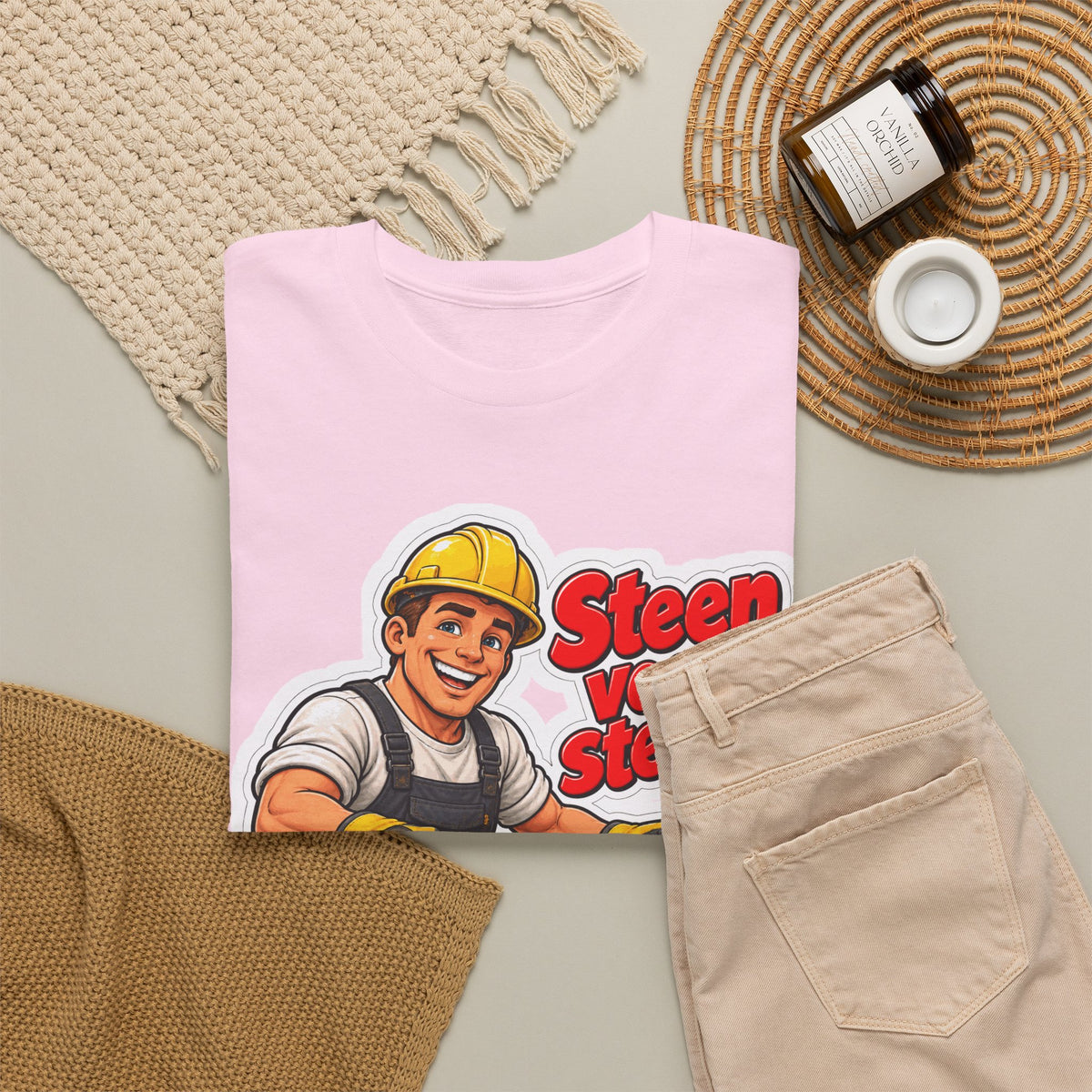 STEEN VOOR STEEN! Unisex T-shirt | De Metselaar | VlaamseKracht®
