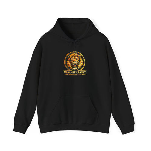Lion Crest Hoodie - Vlaankerkracht Vintage Lion Emblem Sweatshirt
