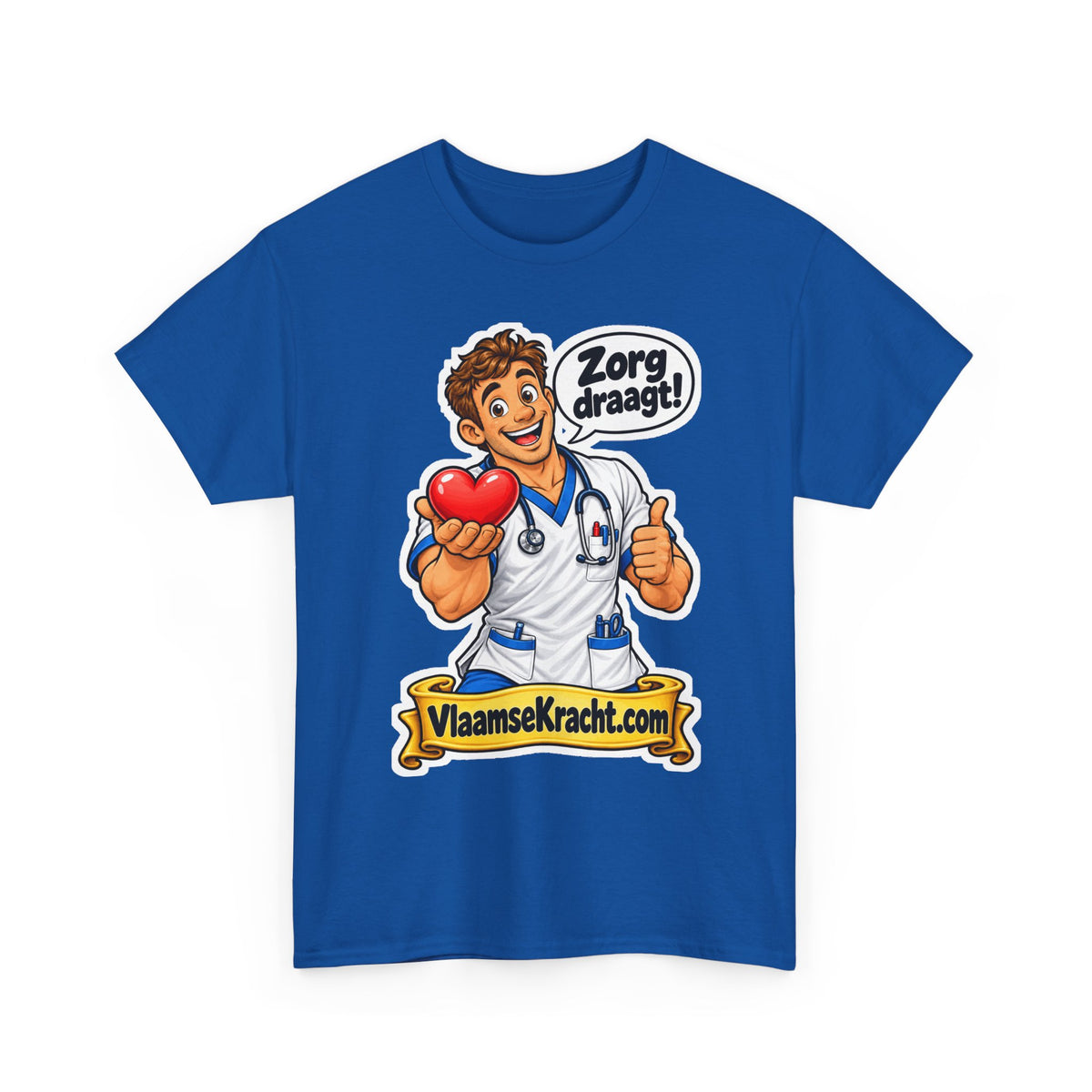 ZORG DRAAGT! Unisex T-shirt | De Verpleger | VlaamseKracht®
