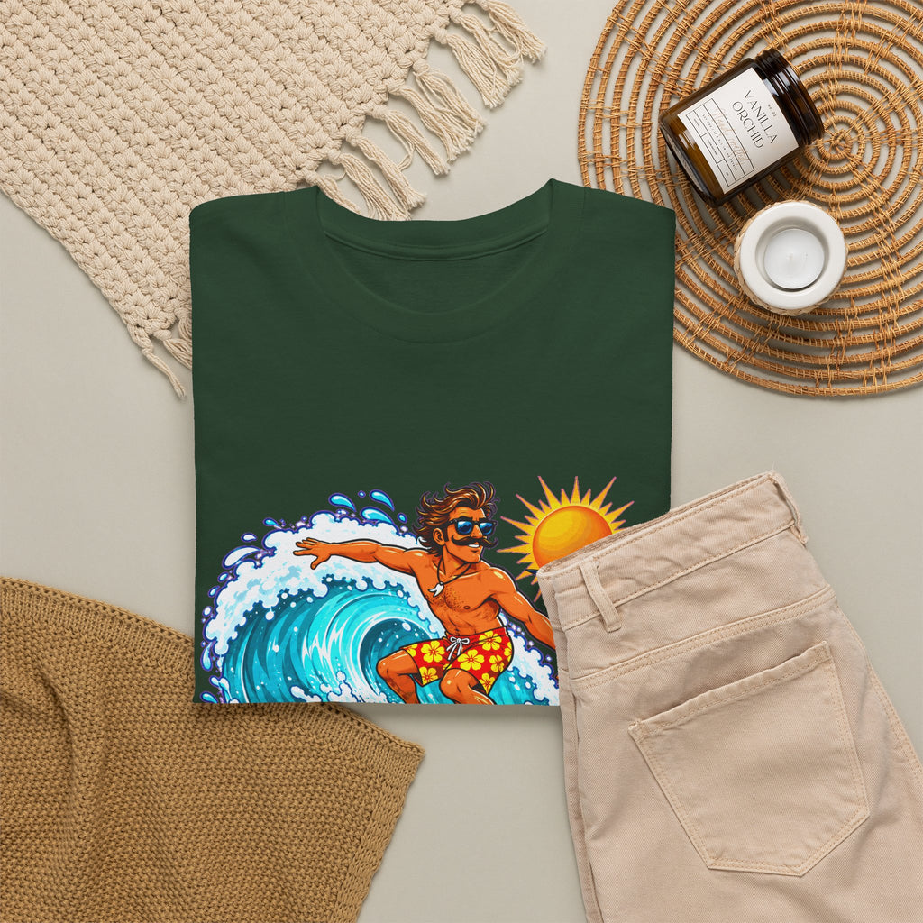 GOLVEN RIJDEN! Unisex T-shirt | Retro Surf | VlaamseKracht®