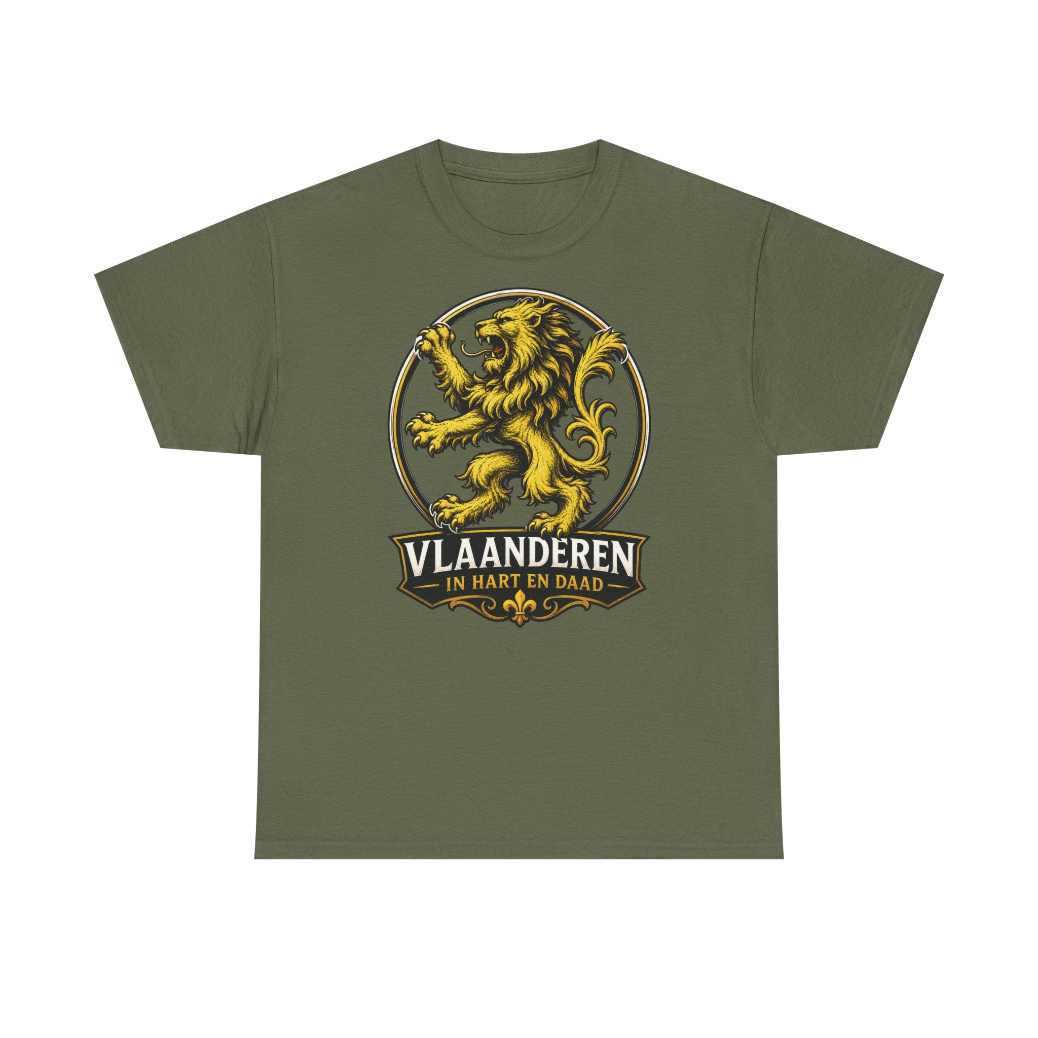 Premium Vlaamse Leeuw Vlaanderen Color Edition T-Shirt | In Hart en Daad | Unisex  | VlaamseKracht®