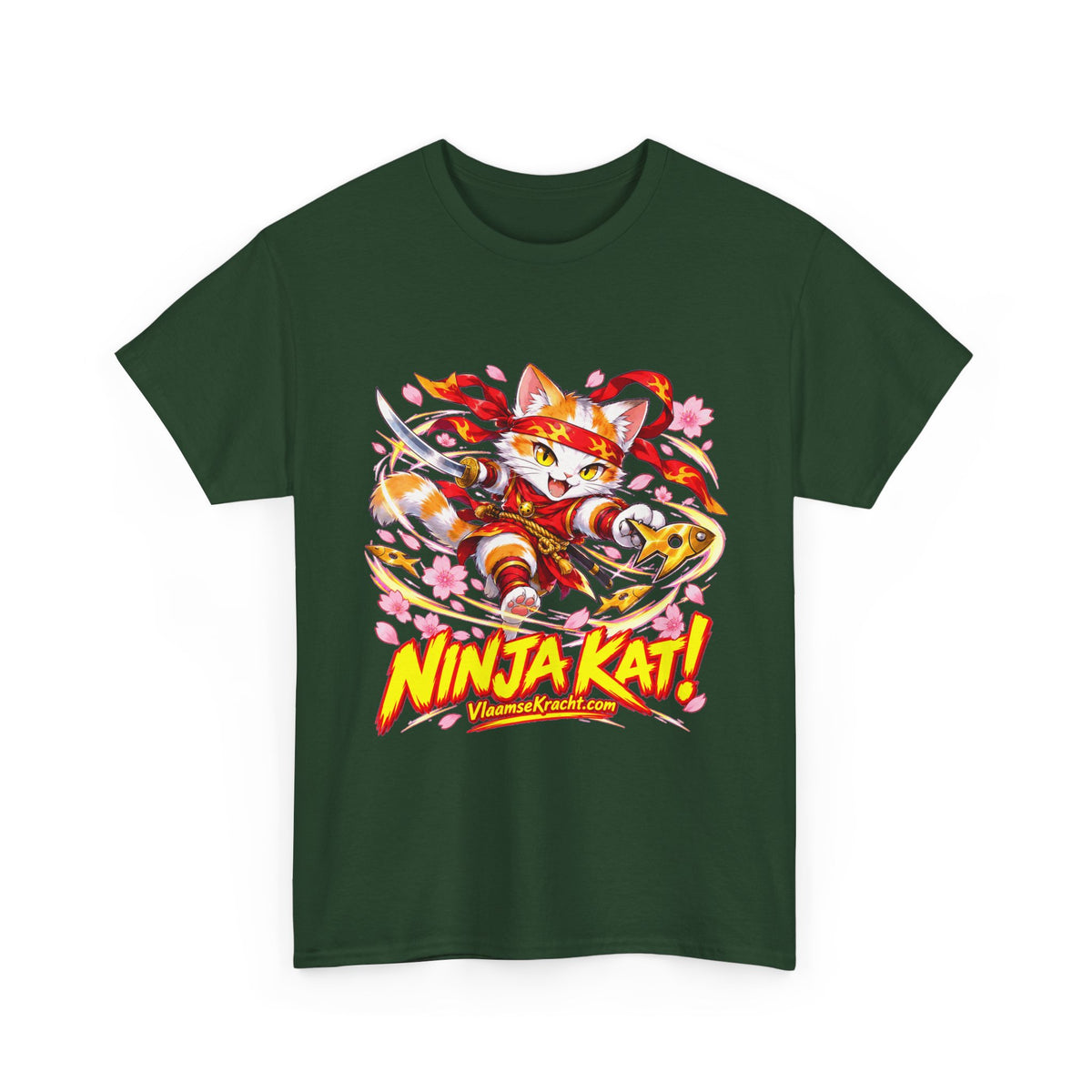 NINJA KAT! Unisex T-shirt | Anime | VlaamseKracht®