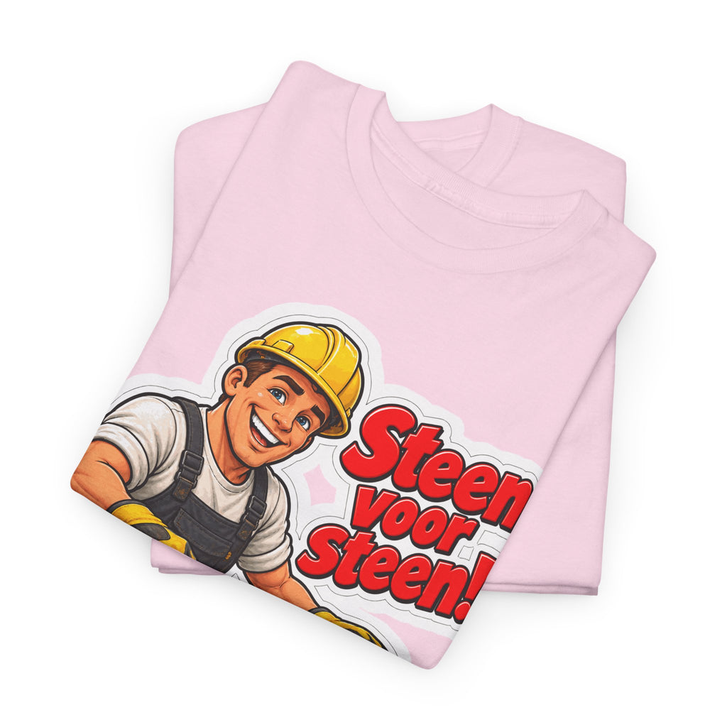 STEEN VOOR STEEN! Unisex T-shirt | De Metselaar | VlaamseKracht®