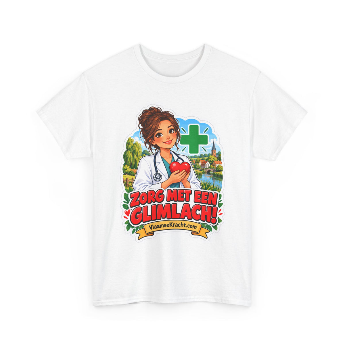 ZORG MET EEN GLIMLACH! Unisex T-shirt | De Dokter | VlaamseKracht®