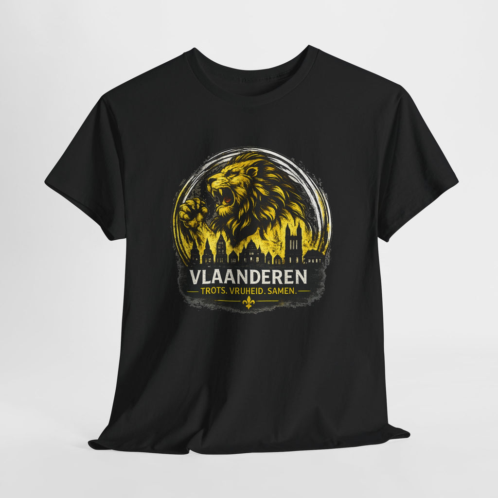 Premium Vlaamse Leeuw Vlaanderen T-Shirt – In Hart en Daad | VlaamseKracht®