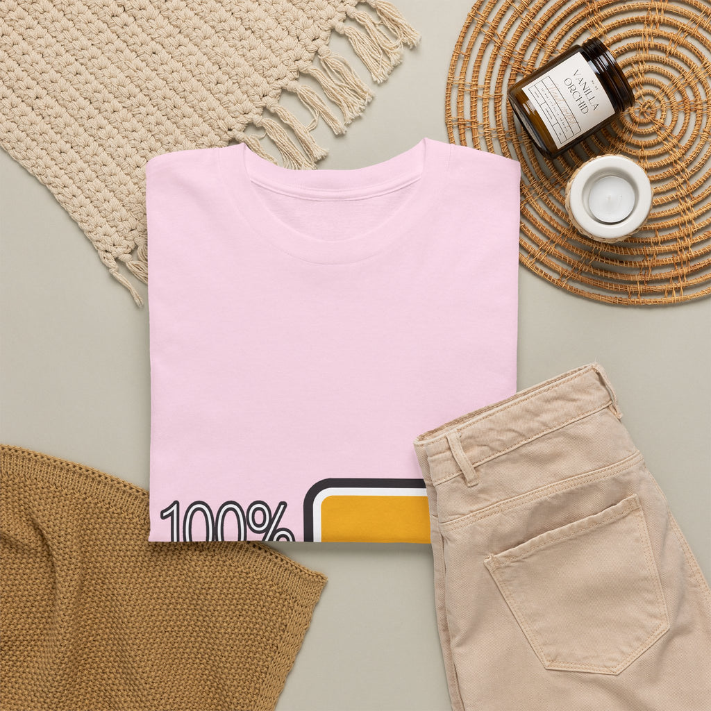 100% Kracht Unisex T-shirt | Volle Batterij | VlaamseKracht®
