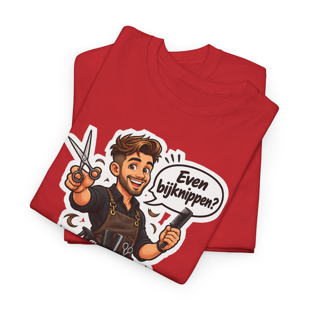EVEN BIJKNIPPEN? Unisex T-shirt | De Kapper | VlaamseKracht®