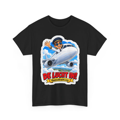 DE LUCHT IN! Unisex T-shirt | De Piloot | VlaamseKracht®
