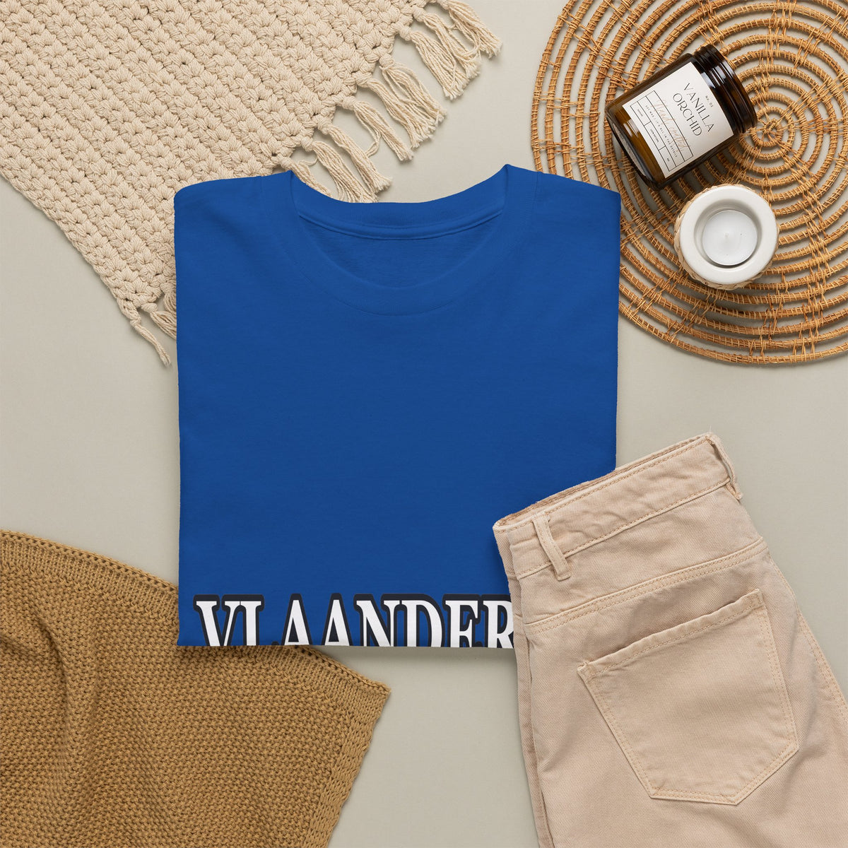 VLAANDEREN Unisex T-shirt | Belgische Driekleur | VlaamseKracht®