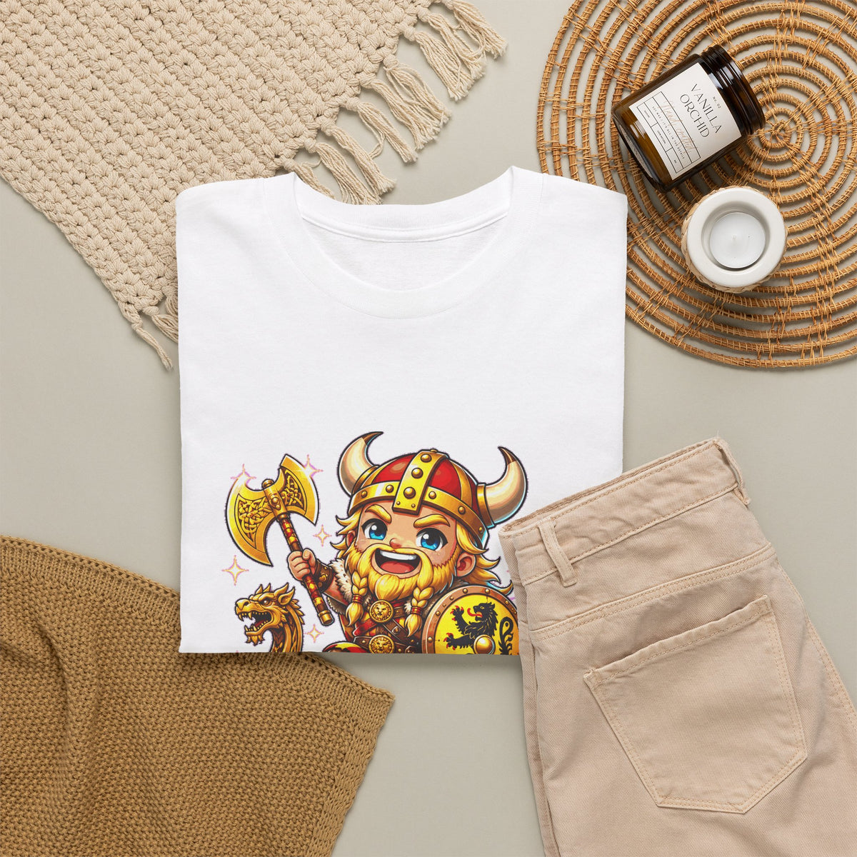 VIKING VLAAMS! Unisex T-shirt | Chibi | VlaamseKracht®
