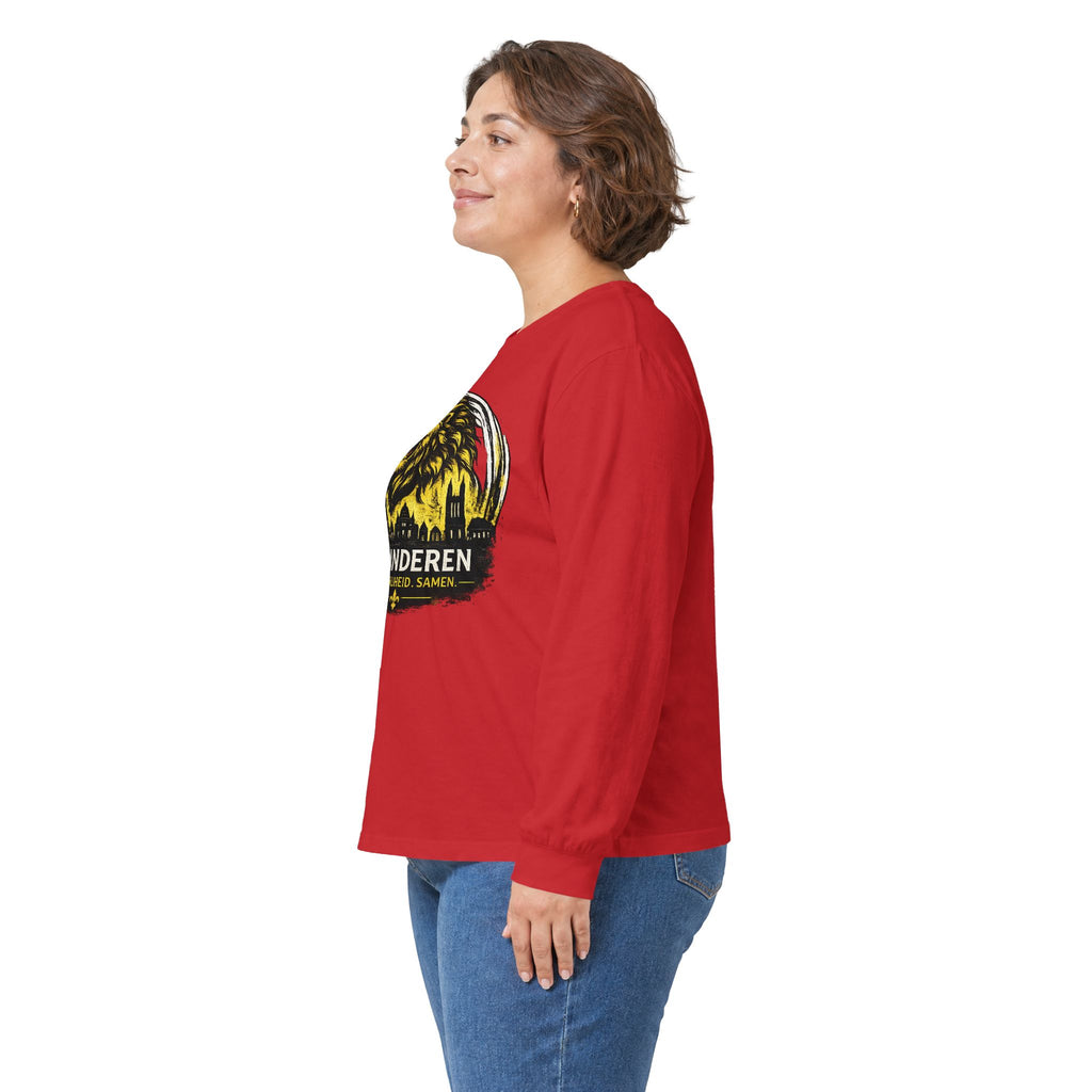 Premium Vlaamse Leeuw Vlaanderen Color Edition T-Shirt | In Hart en Daad | Unisex  | VlaamseKracht®