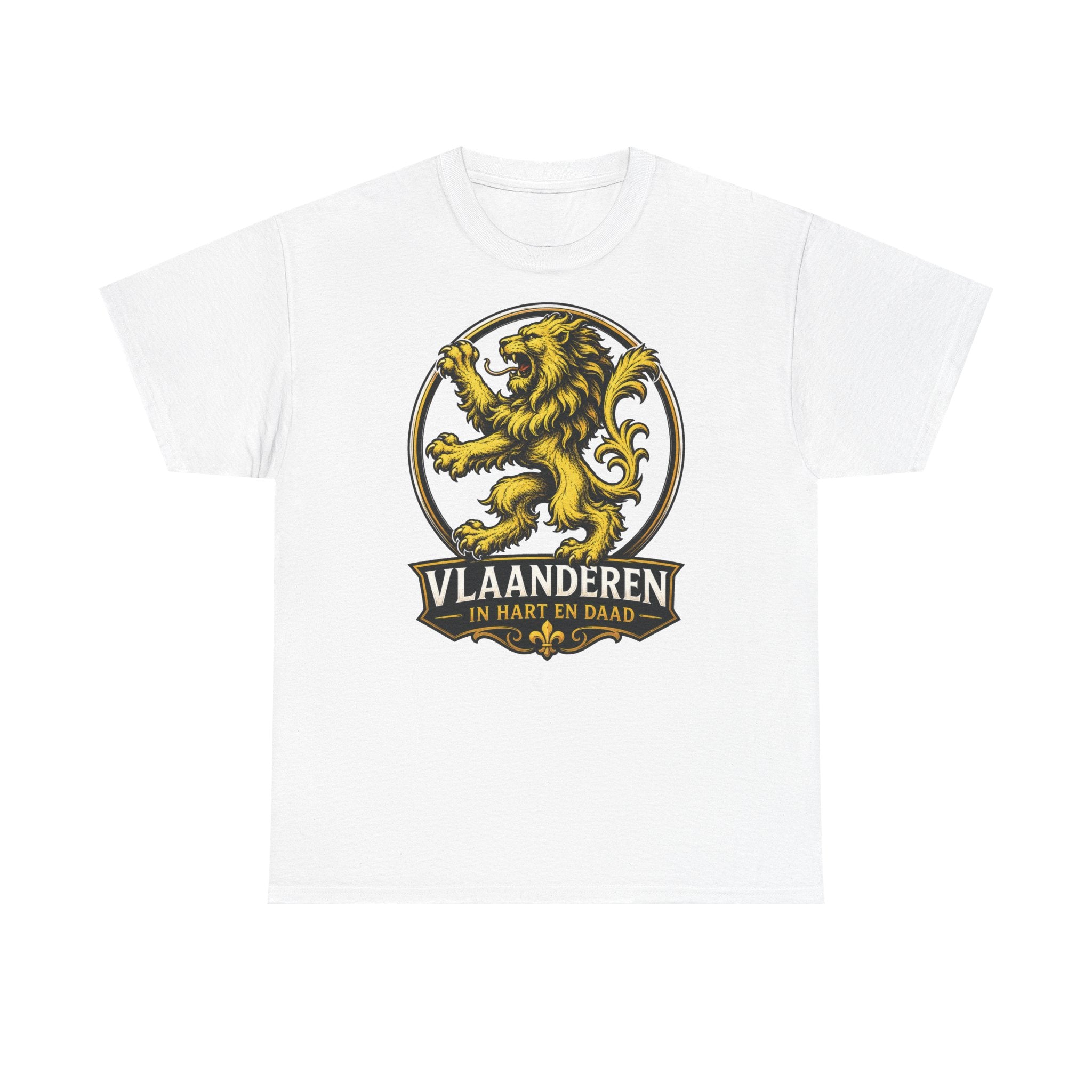 Premium Vlaamse Leeuw Vlaanderen Color Edition T-Shirt | In Hart en Daad | Unisex  | VlaamseKracht®