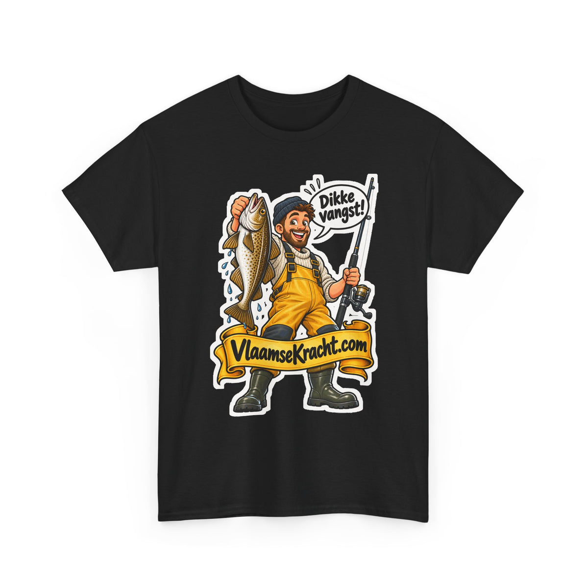 DIKKE VANGST! Unisex T-shirt | De Visser | VlaamseKracht®