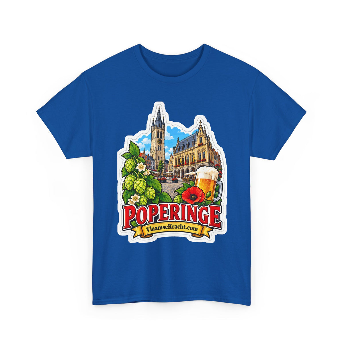 POPERINGE Unisex T-shirt | Vlaamse Stad | VlaamseKracht®
