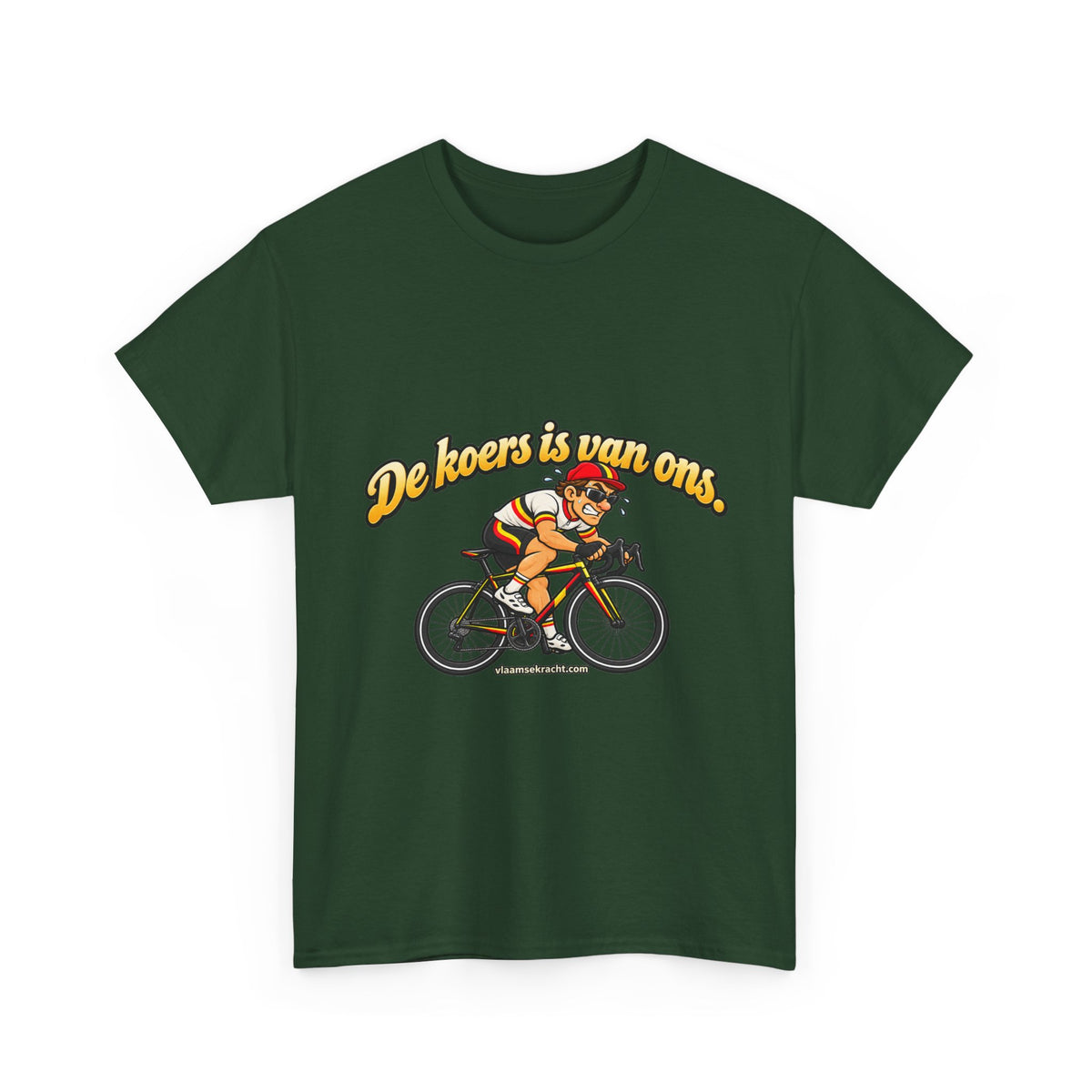 WIELRENNER Unisex T-shirt | De koers is van ons | VlaamseKracht®
