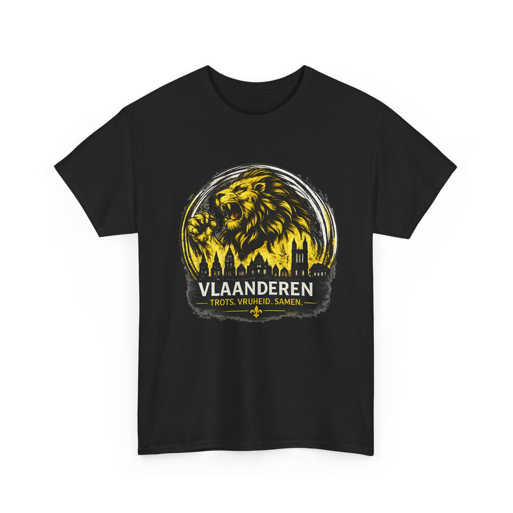 Premium Vlaamse Leeuw Vlaanderen T-Shirt – In Hart en Daad | VlaamseKracht®