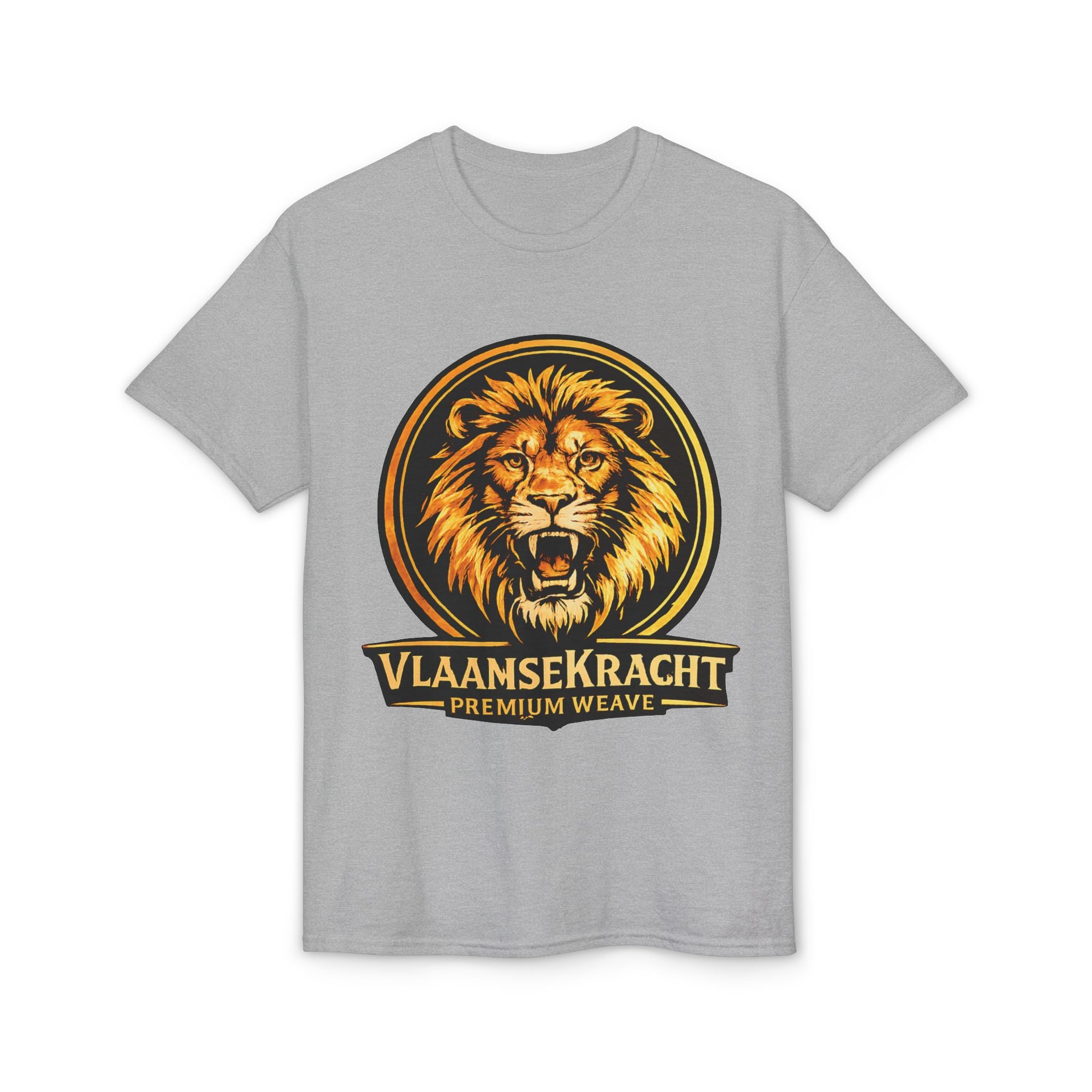 Lion Crest T-Shirt — VlaamseKracht Premium Weave Graphic Tee