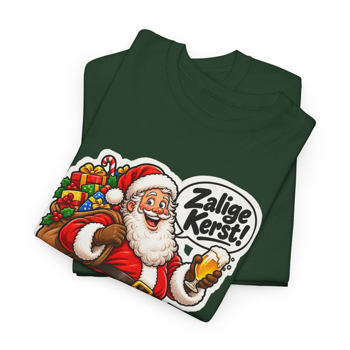 ZALIGE KERST! Unisex T-shirt | De Kerstman | VlaamseKracht®
