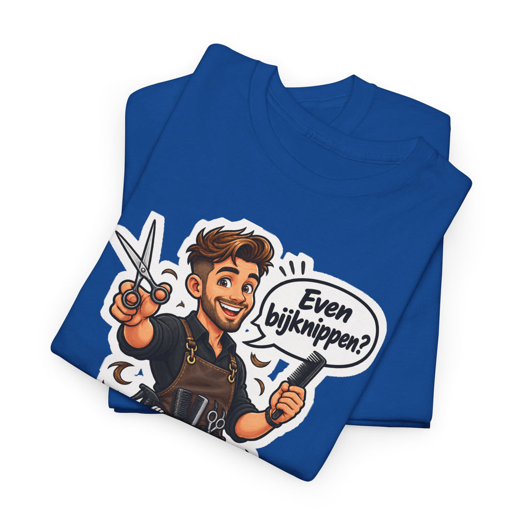 EVEN BIJKNIPPEN? Unisex T-shirt | De Kapper | VlaamseKracht®