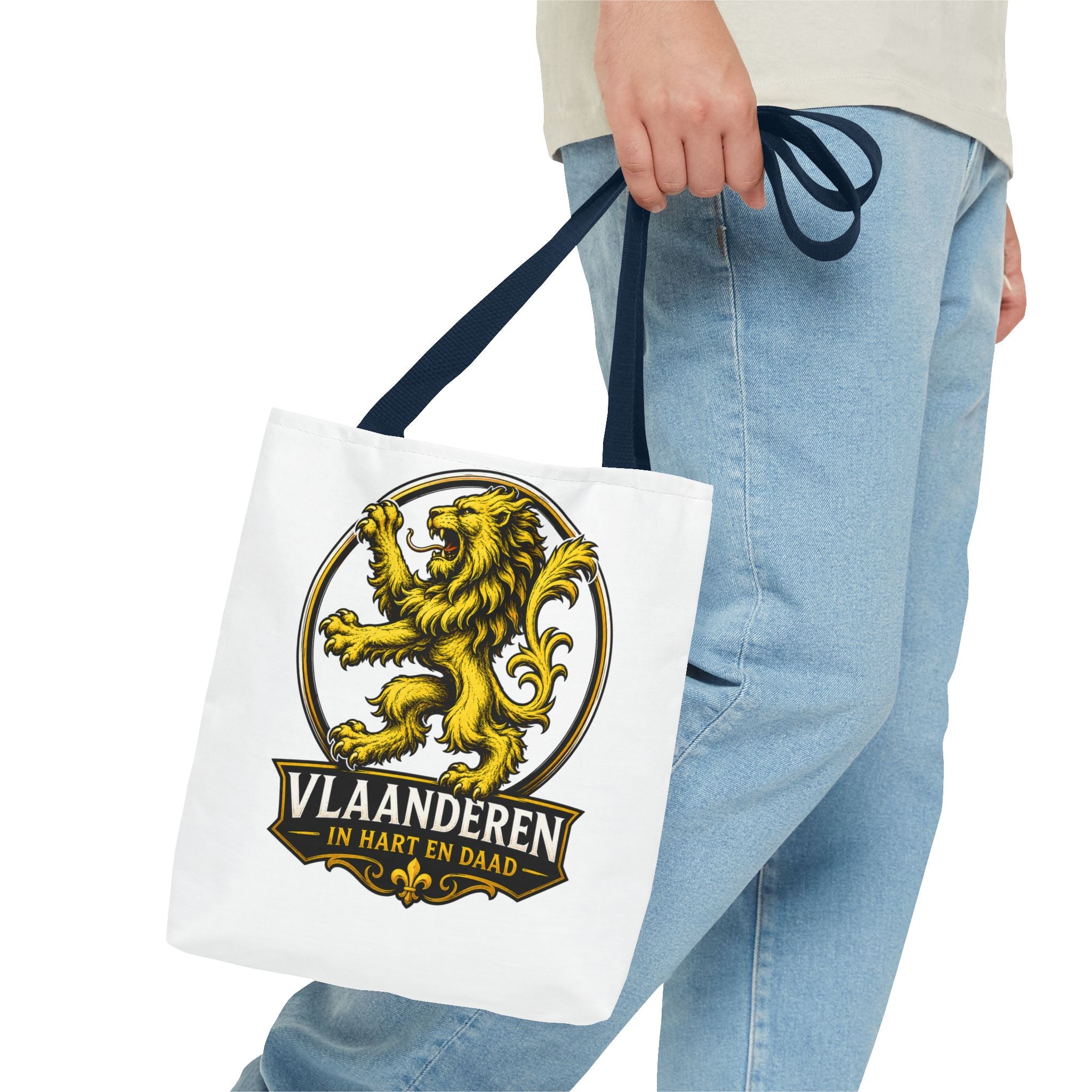 Premium Vlaamse Leeuw Tote Bag (AOP) | VlaamseKracht®