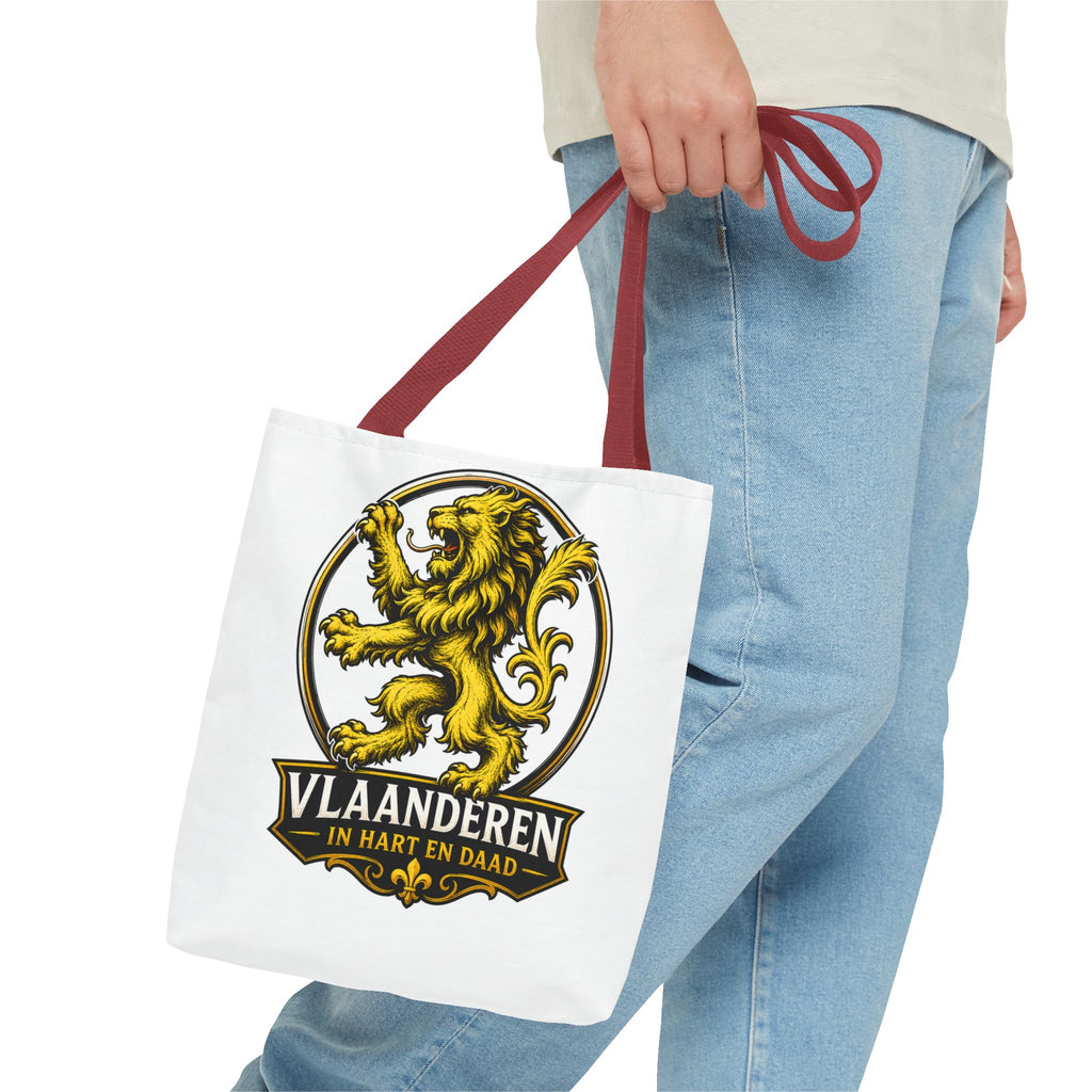 Premium Vlaamse Leeuw Tote Bag (AOP) | VlaamseKracht®
